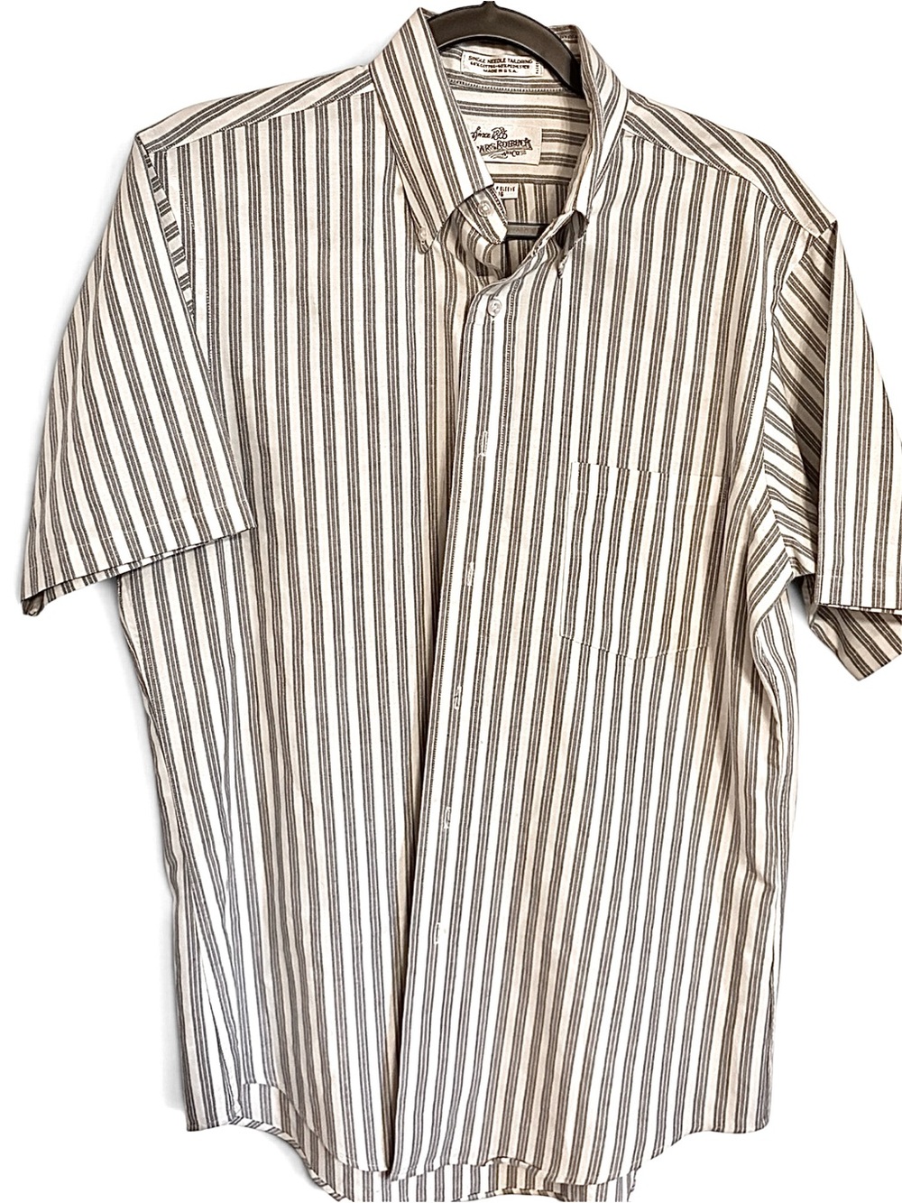 Vintage Sears Roebuck & Co. Since 1886 Striped Shirt Made USA Mens 16